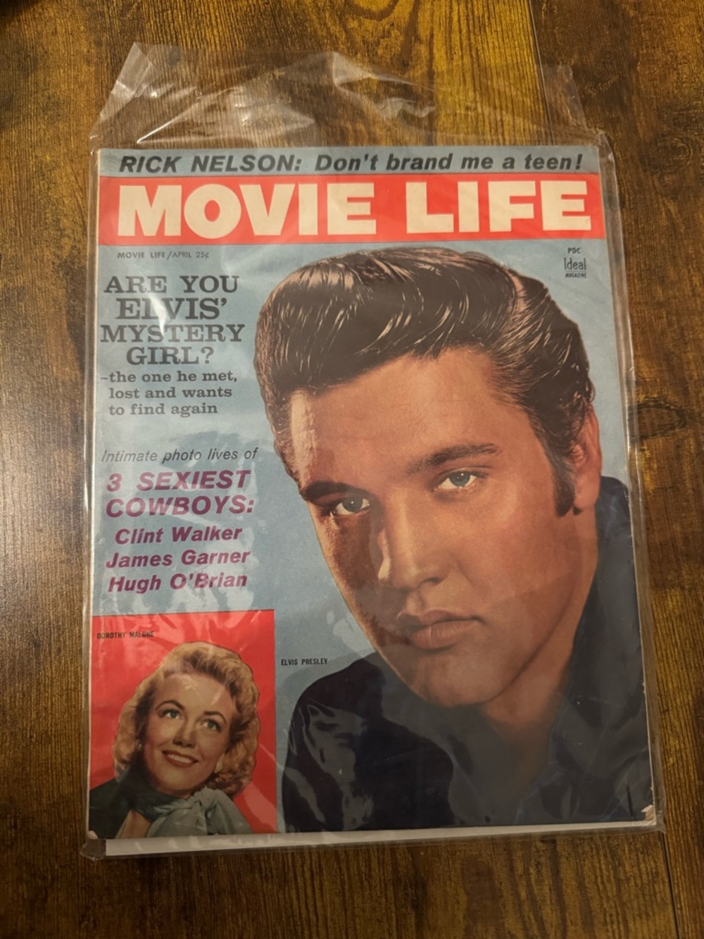 Movie Life Magazine April 1958 Elvis Presley Cover Rick Nelson‎ Teen